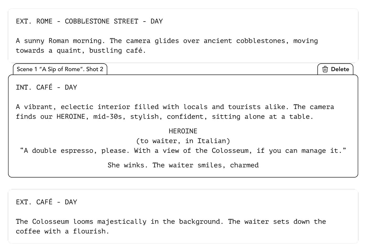script assistant